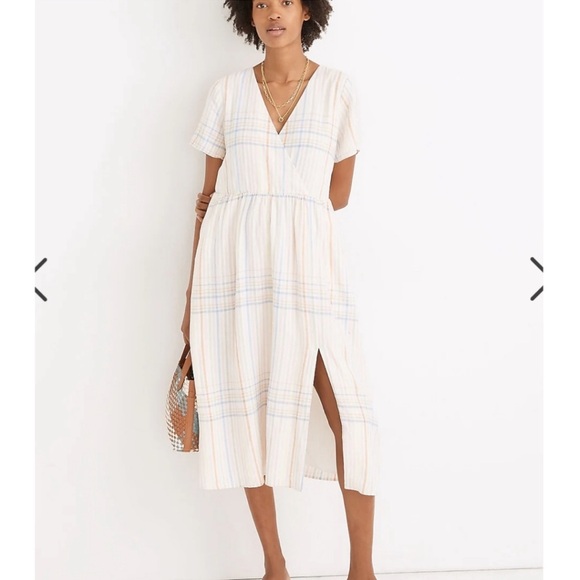 Madewell Dresses & Skirts - Madewell Clara linen blend midi dress